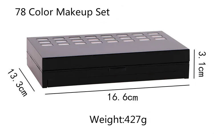 Coffret de Maquillage Professionnel - Palette Complète avec Boîtier Aluminium