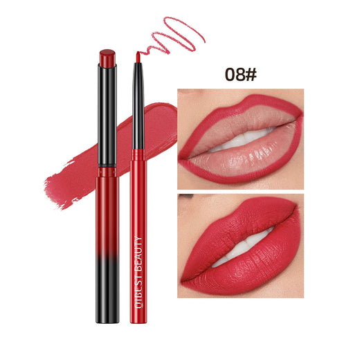 Set 2pcs Crayon + Rouge à Lèvres Mat QIBEST