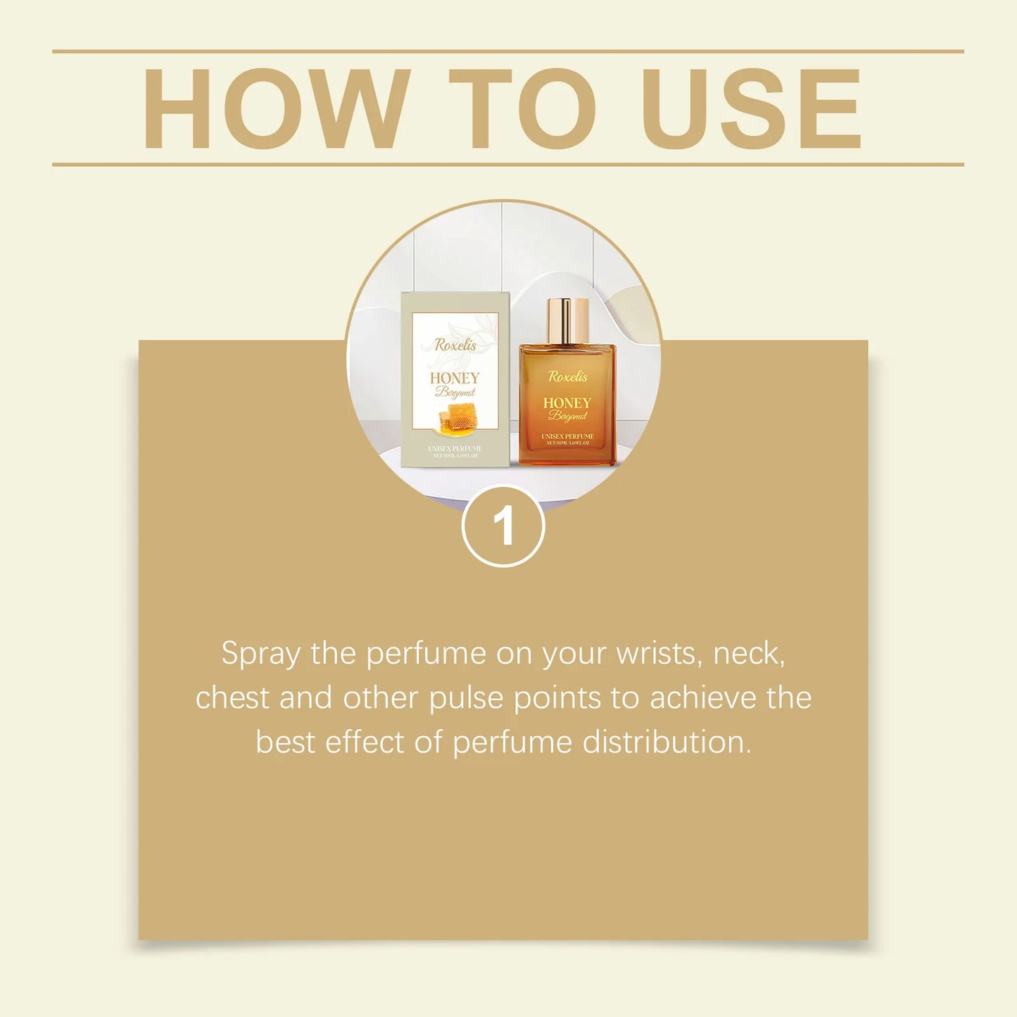 Parfum Unisexe Miel Bergamote - Fragrance Fraîche et Naturelle - Format Portable