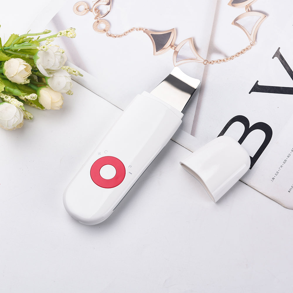 Spatule Nettoyante Ultrasonique Visage Rouge