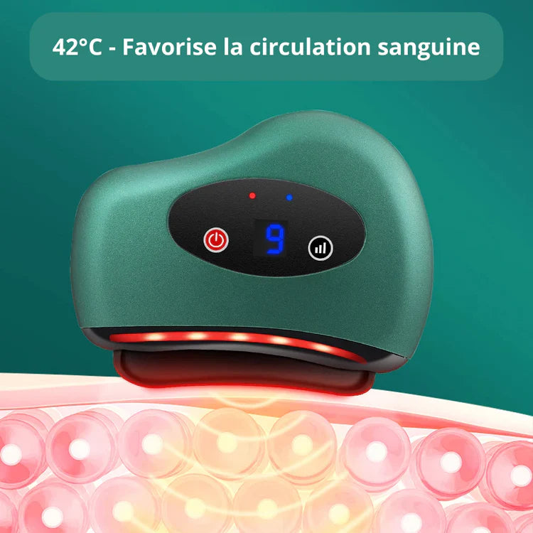 Gua Sha Electrique Massage Facial Vibrant pour Lifting et Eclat de la peau