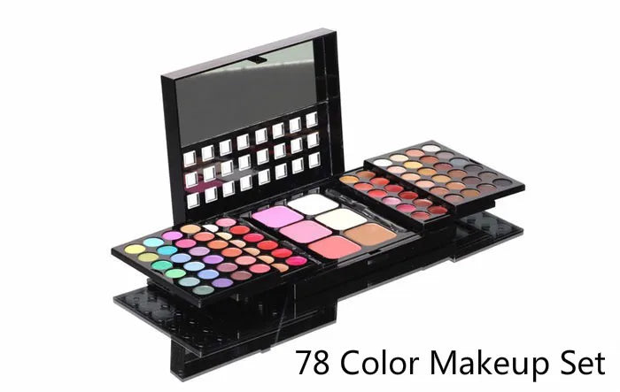 Coffret de Maquillage Professionnel - Palette Complète avec Boîtier Aluminium
