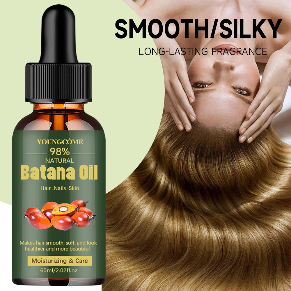 Natural Batana Oil For Hair Growth Pure Batana Oil Hair Shine Strengthen For Women Prevent Hair Loss Eliminate Split Ends 1/3pcs