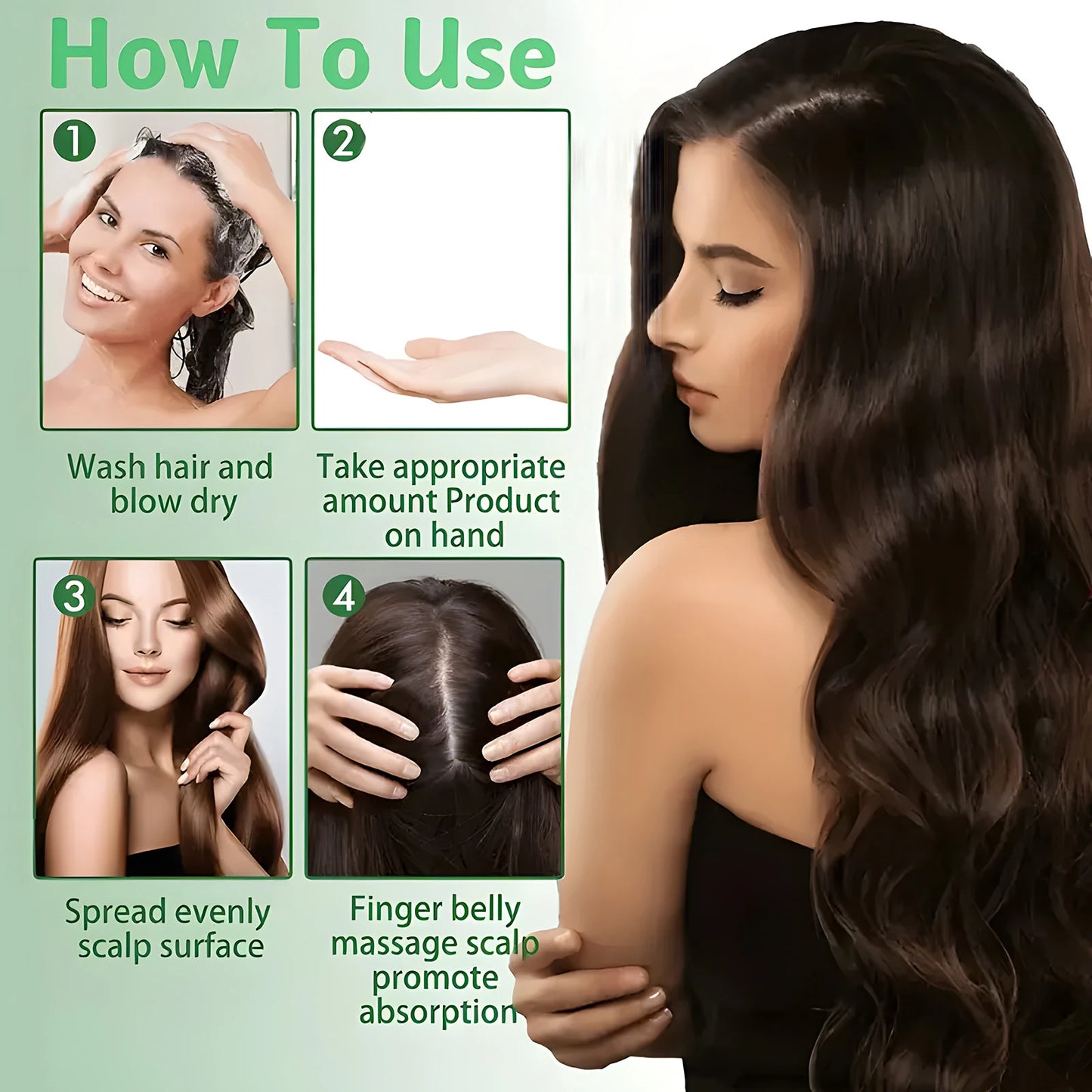 Rosemary Oil Three-In-One Spray: Scalp/Hair Care, with Onion Formula, Moisturizing Glossy Hair, Ideal Hair Care Oil