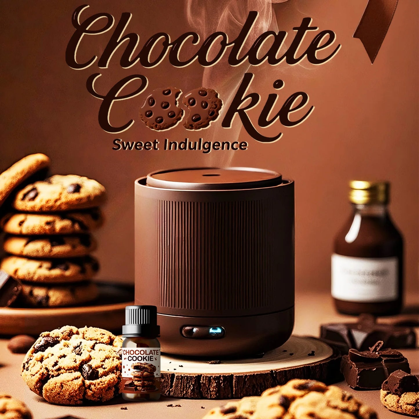 Huile Essentielle Parfumée Chocolate Cookie 10ml - Aromathérapie Voiture et Diffuseur- Agapé Wellnes