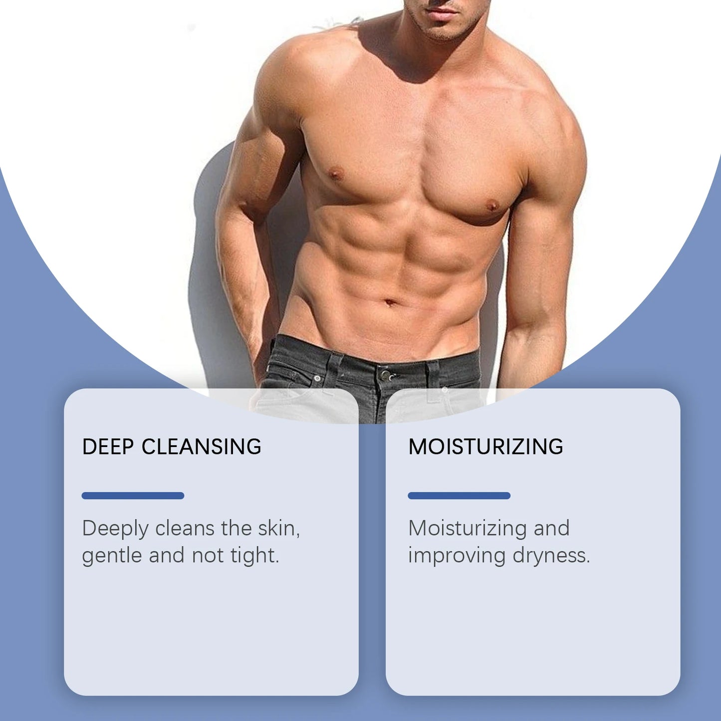 Gel Douche Acide Hyaluronique Homme - Nettoyage Profond et Hydratation Intense