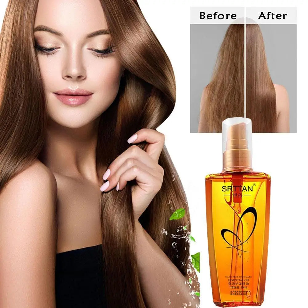 Moroccan Argan Oil Hair Serum Lightweight Hair Oil Mist For Split Ends, Frizzy Hair And Flyaways, Hair Oil Repair- Gloss Shine