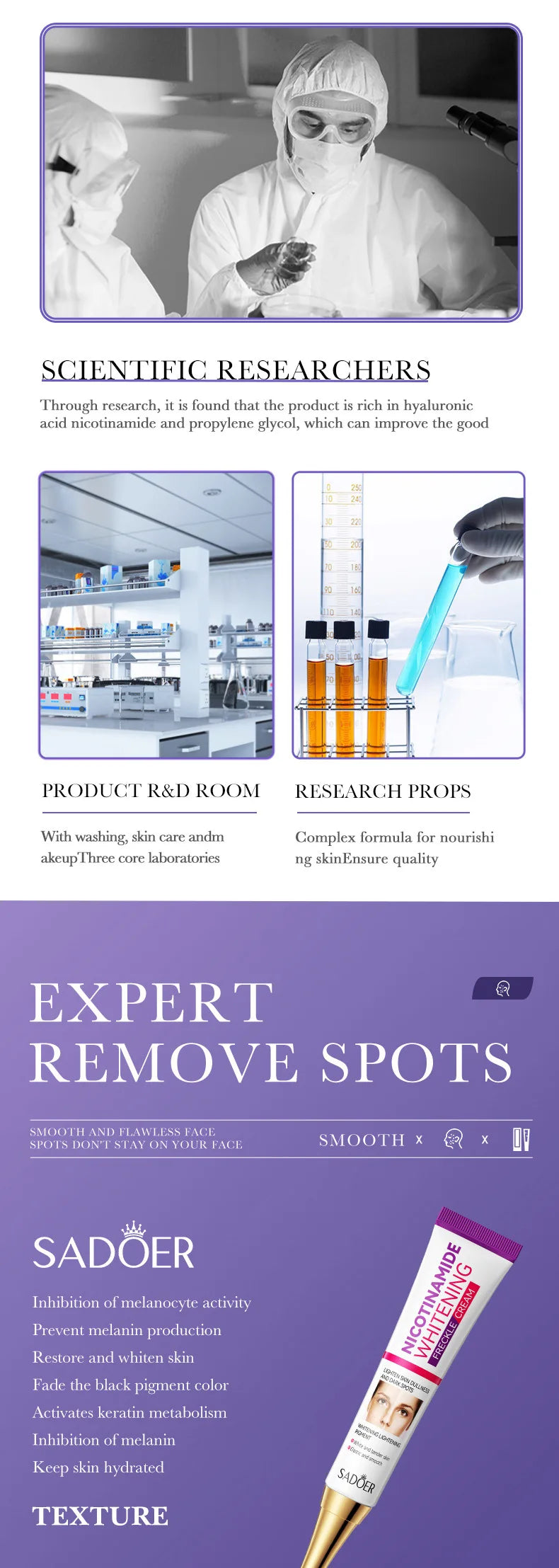 Crème-Anti-Tâches Niacinamide-Eclaircissante Hydratante