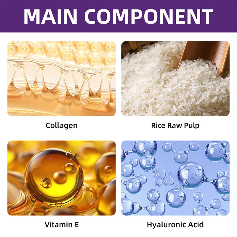 Crème Lifting Instantané - Collagène & Riz - Hydratation Profonde Anti-Âge