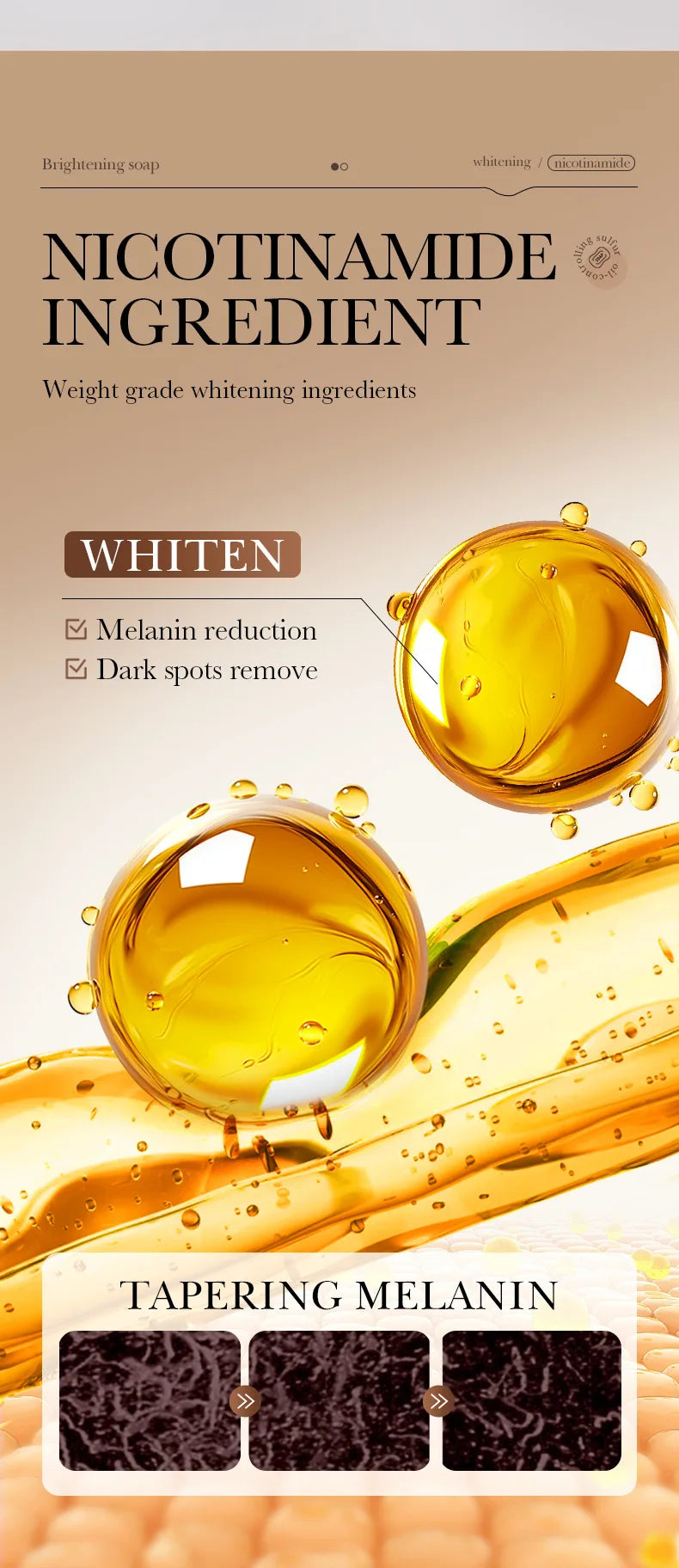 Savon Visage Niacinamide & Arbutine - Nettoyant Éclaircissant