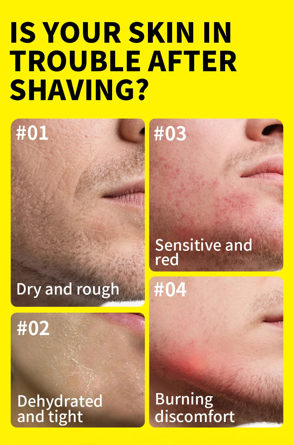 Spray Après-Rasage Homme - Brume Parfumée Apaisante - Nettoyant Barbe Rafraîchissant