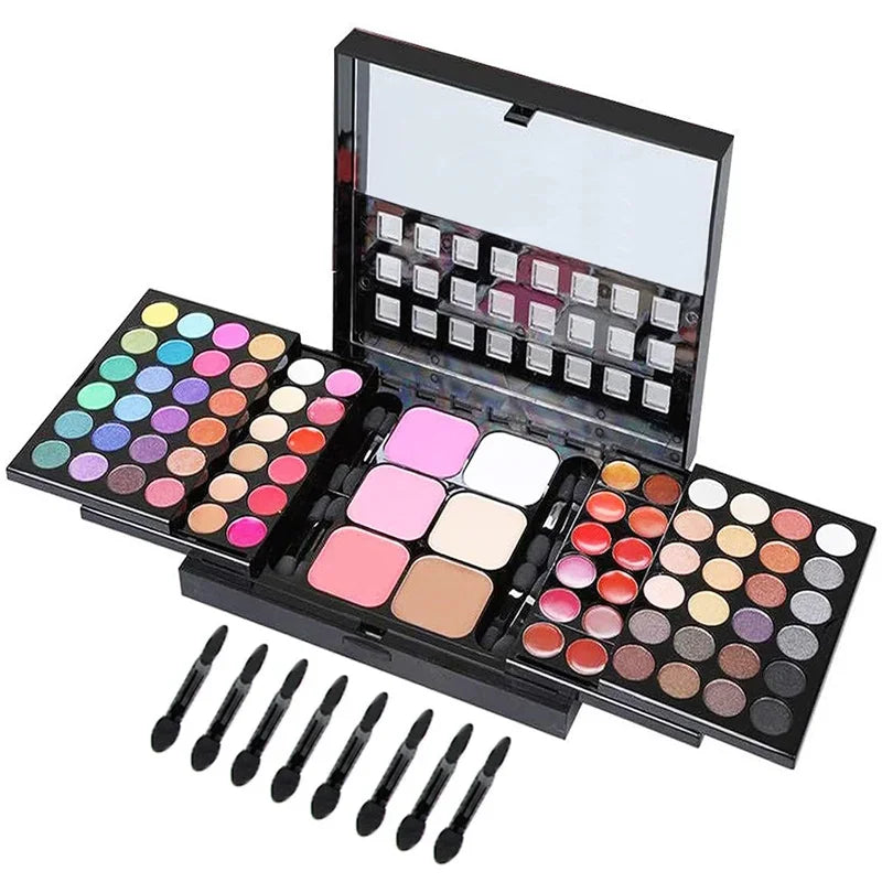 Coffret de Maquillage Professionnel - Palette Complète avec Boîtier Aluminium