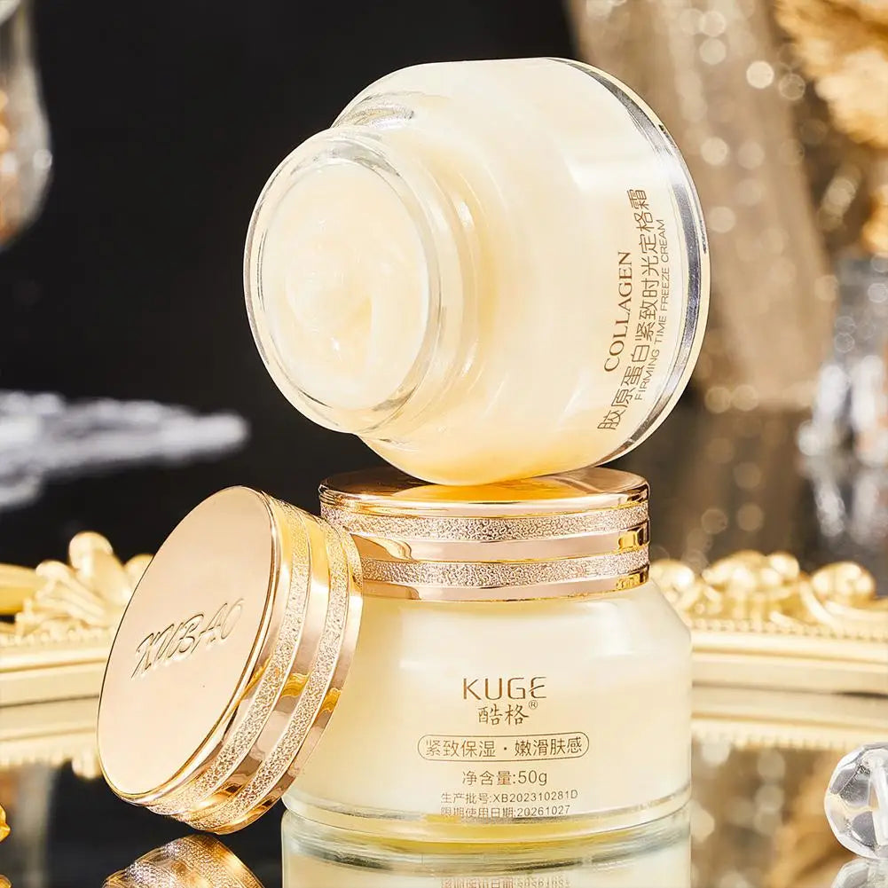 Crème Visage Collagène - Lifting Raffermissant - Anti-Rides Hydratation Éclat