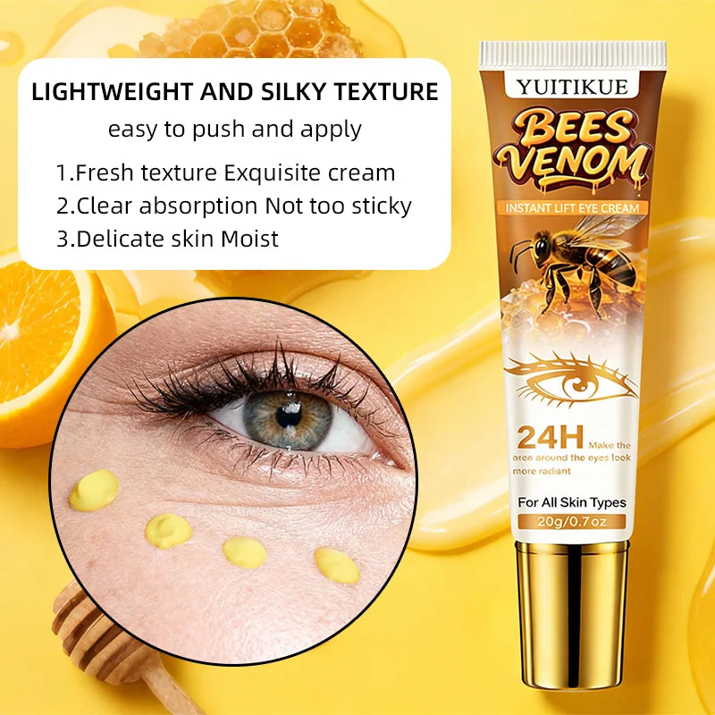 Crème Contour des Yeux Lifting Instantané - Hydratation 24h - Regard Lumineux