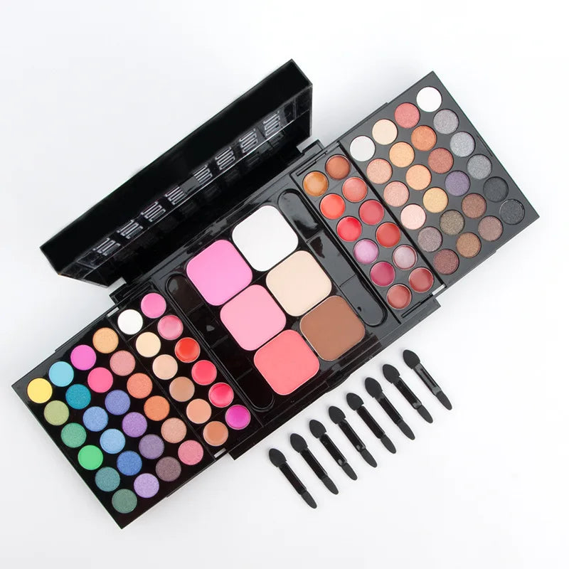 Coffret de Maquillage Professionnel - Palette Complète avec Boîtier Aluminium