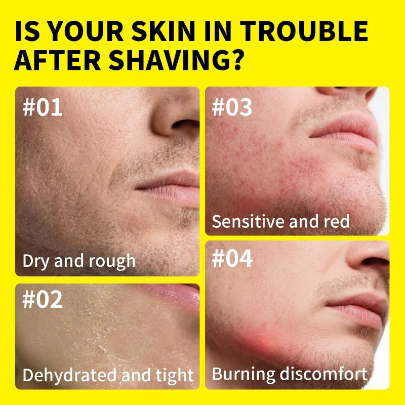 Spray Après-Rasage Homme - Brume Parfumée Apaisante - Nettoyant Barbe Rafraîchissant