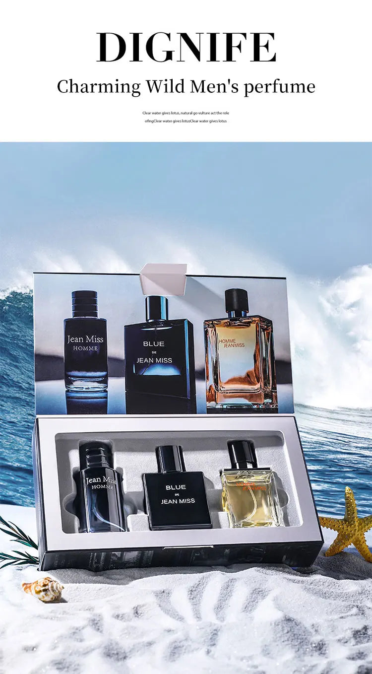 Coffret Parfum Homme Wild Man - 3 Flacons 90ml - Fragrance Longue Durée