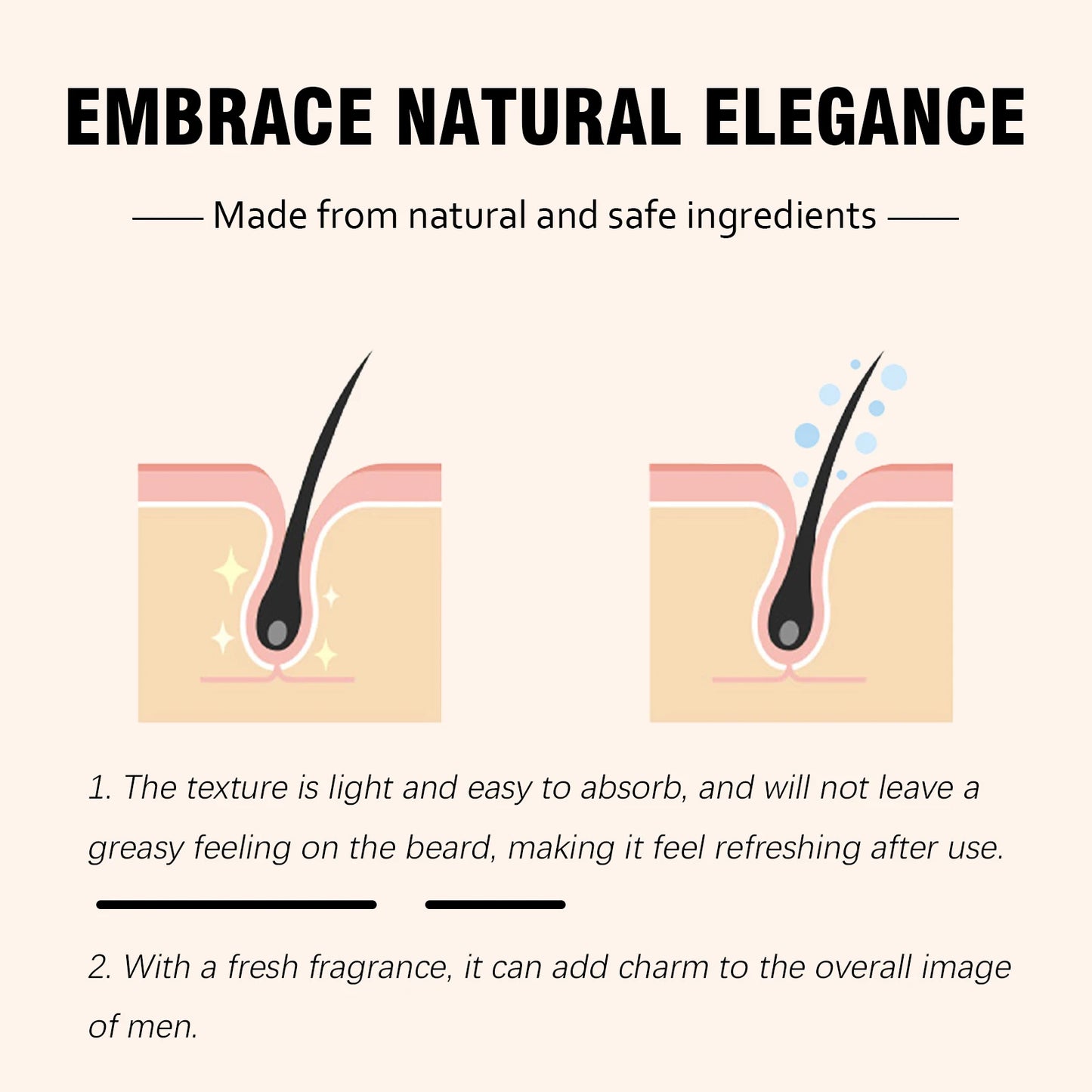 East Moon Naturl Beard Oil Enhance Mustache Nourishing Smooth Longer Thicker Anti Hair Loss Gentle Skin Friendly Fresh