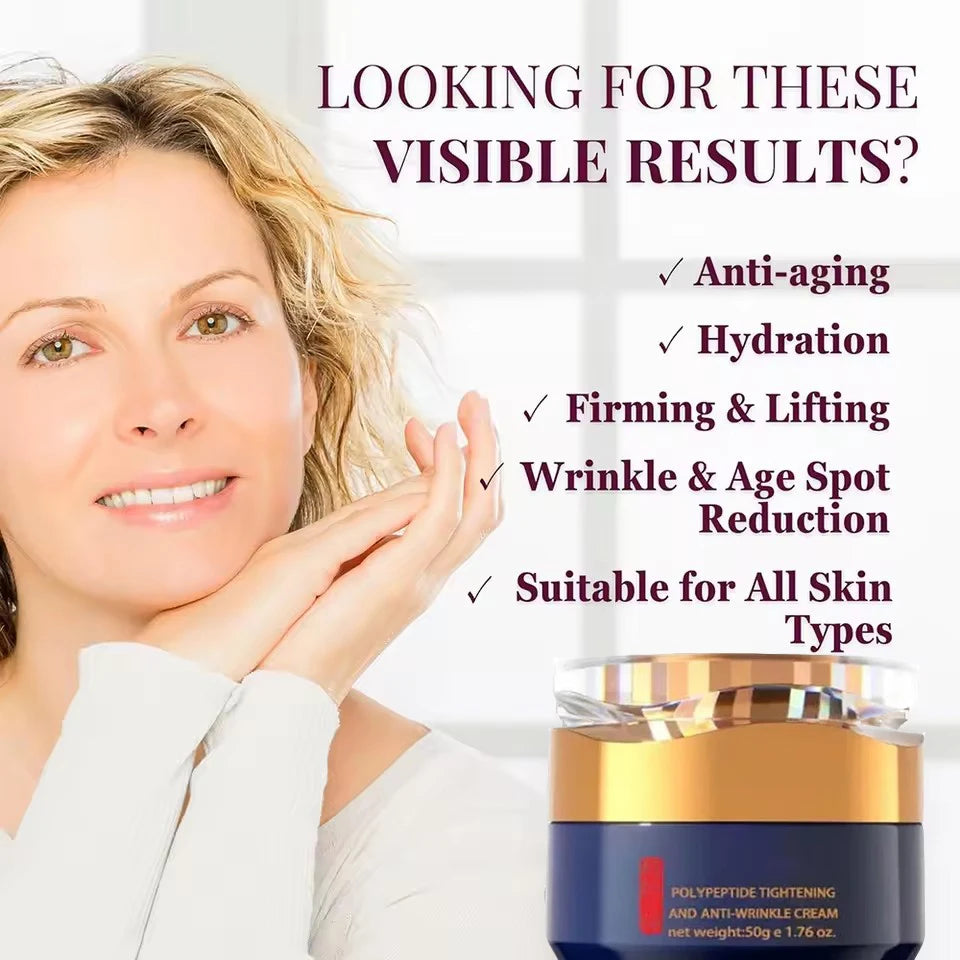 Crème Polypeptide Lifting Raffermissant - Rajeunissement Hydratation Éclat