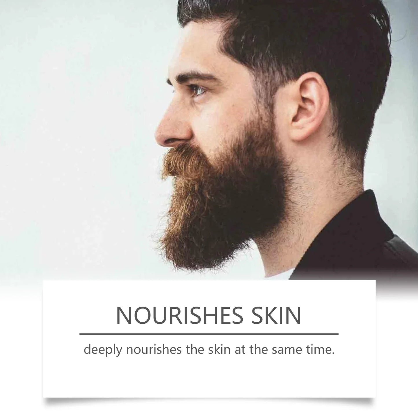 East Moon Beard Growth Serum Set Promotes Whisker Growth Strengthen Hair Roots Soften Skin Moisturizing Hydration Beard Care